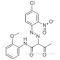 Butanamida, 2- [2- (4-cloro-2-nitrofenil) diazenil] -N- (2-metoxifenil) -3-oxo CAS 13515-40-7